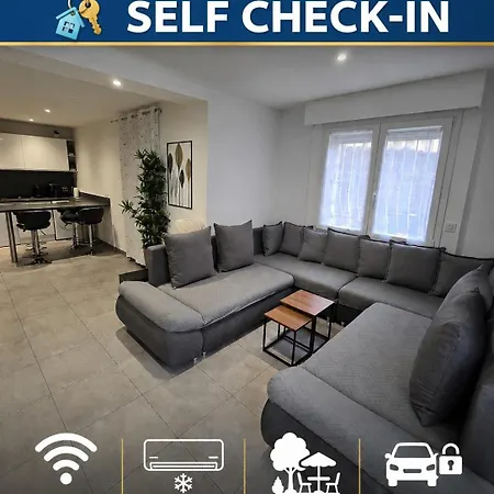 Casa vacanze Monaco-beach 20min Ground Floor Parking Airconditioning Wifi